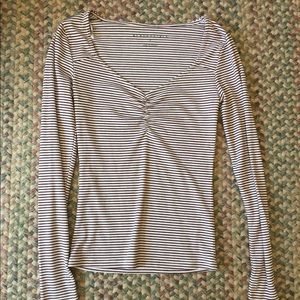 Red and white striped longsleeve shirt